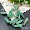 Colgante de gota de agua de jade 8x26mm colgante de gota de agua de aventurina natural borla de pendiente DIY accesorio
