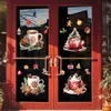Pegatinas Electrostáticas de Copo de Nieve Blanco Navideño Transfronterizo Pegatinas Decorativas para Vidrio de Ventana Puerta Diseño de Fondo para Ventana Pegatinas de Ventana
