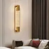 Luminária de parede de cristal de luxo para sala de estar, quarto, escada, corredor, hall, parede externa e iluminação de parede exterior