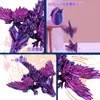 Impresión 3D Dragón de Cristal con Alas Simulación Animal Dragón Articulado Dragón Activo Adorno Degradado Juguete de Pascua
