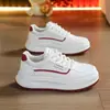 Zapatos Blancos de Primavera 2025 Nuevo Estilo Coreano Ins Zapatos de Mujer Estudiante Plataforma Deportivos Zapatos de Tablero Casual Street Sesión de Fotos Zapatos con Cordones