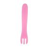 Material PP cuchara de entrenamiento para bebés Tenedor cuchara para aprender para niños cuchara acodada Tenedor opcional vajilla para bebés cuchara de plástico a granel