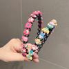 Tiara Infantil Acessórios de Cabelo Grampo Antiderrapante para Menina Não Machuca o Cabelo Aro de Cabelo Trançado Acessórios de Cabelo para Cabelos Rebeldes Acessórios de Cabelo para Meninas