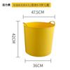 Cubo de Baño Portátil para el Hogar, Cubeta de Plástico para Baño Infantil, Cubeta de Baño para Baño y WC de Gran Capacidad, Tina Elevada