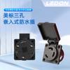 Enchufe Impermeable Estándar Americano NEMA L6-30R Enchufe Industrial con Bloqueo Oculto Estándar Americano Enchufe a Prueba de Polvo y Salpicaduras