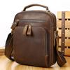 Bolso de Hombro de Cuero Vacuno Crazy Horse Cuero Vacuno de Primera Capa Bolso Cruzado Transfronterizo Europeo y Americano para Ocio al Aire Libre para Hombre Bolso Multifuncional para Negocios
