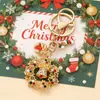 Chaveiro Pingente de Natal Transfronteiriço Liga de Zinco Árvore de Natal Presente Ornamento de Chaveiro de Metal Acessórios Femininos