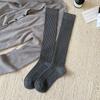 Calcetines de Algodón de Color Sólido para Mujer, Calcetines Finos de Presión Adelgazantes para Rodilla para Otoño e Invierno, Calcetines Largos de Tubo Estilo JK Japonés, Calcetines Zhuji