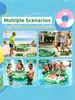 Juego Inflable de Golf Acuático de PVC Flotador para Piscina para el Juego Acuático de Niños Fiesta Interactiva con Mesa de Póker Flotante