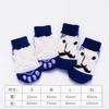 Calcetines para mascotas con alfombrilla antideslizante, calcetines para interior, cachorro, Teddy VIP, antideslizantes, antiarañazos, anti-suciedad, paquete de cuatro
