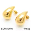 Pendientes de Acero Inoxidable con Forma de Gota Más Vendidos Transfronterizos Estilo Coreano Pendientes Geométricos Versátiles para el Trayecto Diario Stock Listo para Exportación