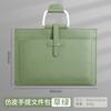 Bolsa de Archivo A4 Bolso de Mano Moda Femenina Gran Capacidad Impermeable Negocios Cuero Bolsa para Computadora Logo Impreso Sobre