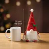 Decoración Navideña Adornos de Gnomo Brillantes Enano sin Rostro Adornos Creativos Ventana del Hogar Festivo Navidad