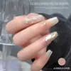 Fragmentos de Brillo para Uñas en Polvo Fino Lentejuelas Brillo Plateado Lámina Plateada Arte de Uñas Fino Polvo Mezclado