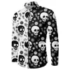 Exportação Transfronteiriça Camisas Masculinas com Estampa 3D de Halloween, Quantidade Mínima de Pedido, Pedido Personalizado, Mistura de Fibra Química