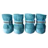 Suministros para Mascotas Zapatos Transpirables para Perros Malla PU Antideslizantes Fáciles de Poner con Velcro Zapatos para Perros Pequeños Protectores de Patas para Perros Venta al por Mayor