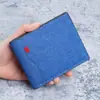 Nueva Cartera de Lona para Hombre Estilo Corto Casual de Negocios Billetera para Monedas Portatarjetas Portátil de Gran Capacidad Bolso de Mano