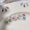 Adesivos para Nail Art com Padrão de Formiga Adesivos Coloridos para Nail Art com Flores Nova Tecnologia 3D Decorações de Unhas de Flores da Primavera Atacado Yt8347