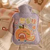 Bolsa de Água Quente de Cartoon para Enchimento de Água de Inverno Ursinho Fofo de Lã Bolsa Térmica para Água Quente Despejar Quente Barriga Quente Bolsa de Mão Venda por Atacado