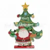 Adornos de Madera Decorativos Muñeco de Nieve de Pie Decoración para Fiesta Navideña Manualidades