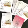 Tarjetas de Felicitación en Blanco, Tarjetas Personalizadas, Tarjetas de Agradecimiento de Navidad de Alta Gama con Logo, Tarjetas Pequeñas Rígidas de Papel Especial, Tarjetas de Bendición para Repostería al por Mayor