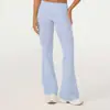 Pantalones Deportivos para Mujer Estilo Europeo y Americano, Plegables, Ajustados, Pierna Ancha, Acampanados para Correr y Fitness