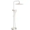 Jomoo Juego de Regadera Redondeado Digital de Pared Estilo Crema Caliente y Fría en Color Gris Pistola para Uso Doméstico