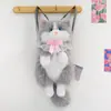 Mochila Gato Transfronteiriça Boneca de Pelúcia, Brinquedo de Pelúcia de Gato Realista, Bicho de Pelúcia, Presente de Feriado para Meninas