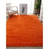 Alfombra amarilla dorada para sala de estar estilo ins, alfombra amarilla de cobertura total para dormitorio, alfombrilla de felpa larga para suelo para mesa de café, mesita de noche de niña, alfombrilla para fotos