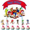 Liquidación Comercio sonic Hedgehog sonic Decoración de Fiesta Mantel Globo Animal Bandera de Cumpleaños