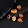 Plata de ley S925 chapada en oro de 24 quilates en toda la superficie, accesorio de joyería DIY de gota color cereza rojo sur, colgante de cuenta barril clásico retro