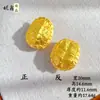 Colgante Antiguo Dorado de la Fortuna para Mujer con Borla de Diamante Morado, Caparazón de Tortuga y Aro de Diamantes para Ropa y Accesorios