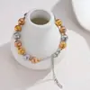 Comércio Exterior Venda Quente Aço Inoxidável Ouro 18K Contas Meninas Exclusivo Pequenos Acessórios Estilo Ins Fresco Pequena Pulseira de Mulher Corrente de Mão