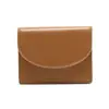 Nova bolsa de moedas feminina estilo coreano estudante cor sólida simples porta-cartões bolsa de batom multifuncional bolsa de moedas de grande capacidade