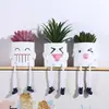Boneca Pendurada Simples e Criativa Planta Suculenta Artificial em Vaso Vaso de Cimento Planta Artificial Flor Artificial Planta em Vaso Bonsai