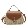 Bolso de Mano de Diseño Nicho para Mujer 2025 Moda Primavera Bolso de Hombro de Color Contrastante Casual para la Playa Bandolera para la Costa