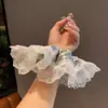 Acessórios de cabelo para rabo de cavalo, corda de cabelo, elástico de cabelo estilo balé de alta qualidade da Coreia do Sul, feminino, doce, com temperamento