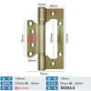 Cojinete de Bisagra de Acero Inoxidable 4 pulgadas 5 pulgadas para Puertas de Madera, Bisagra de No Apertura, Bisagra Plegable, Cadena de Suministro