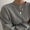 Diseño de Nicho de Espinas Cruz de Piedra Lunar Dulce Cool Acero de Titanio Cadena Clavícula Mujeres Hip Hop Estilo Frío Collar de Moda