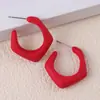 Brincos com Design de Nicho Cor de Doce Formato de Lua Crescente C Acrílico Brincos Simples Vintage Joia para Orelha para Mulheres