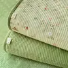 Funda de Cama de Doble Capa de Gasa de Dibujos Animados para Madre y Bebé, Terciopelo de Leche, Acolchada, Engrosada, Protector de Cama Antideslizante, Sábana Lavable a Máquina para Colchón