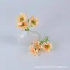 Fio de Flores Artificiais Lilás com 3 Pétalas, Grampo de Cabelo com Flor, Acessórios DIY Feitos à Mão, Caixa de Flores, Decoração de Caixa de Presente, Materiais Florais, Arranjo Floral