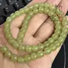Jade Hetian Imitación Calcedonia Agua Clara Cuentas Estilo Antiguo Semiacabado Pulsera DIY Collar Clavícula Calcedonia de Qinghai Cuentas Cilindro de Corte Recto