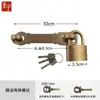 Chengyu Cerradura antigua estilo chino hebilla vintage de cobre puro pestillo de puerta cerradura de puerta puerta puerta pestillo de puerta de gabinete cobre perno engrosado