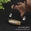 Colar com pingente de calcedônia, ágata olho de Laojiu, ágata natural Xizang Qibao Tianzhu, conjunto de corda para entrega de suprimentos ao vivo