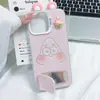 Adecuado para Samsung S24Ultra Rosa Diseño de Oreja de Estrella 3D A34 Niñas A25 Gama Alta A15 Funda para Teléfono A55