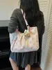 Bolso Grande Plegado Estilo Relajado para Mujer 2026 Nuevo Bolso Tote de Lona con Lunares Bolso de Hombro Cruzado de Gran Capacidad para Verano