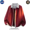 Chaqueta casual de solapa de alta calidad marca NASA, americana, para hombre, otoño, corte holgado, moda, abrigo de lujo ligero, moderno