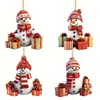 Árbol de Navidad de Amazon Transfronterizo Muñeco de Nieve Navideño Regalo Decoración de Coche de Acrílico Colgante