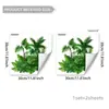 Planta Verde Fresca Decorativa em Vaso Adesivos de Parede Adesivos para Banheira Banheiro Sala de Estar Parede de Fundo Decoração de Casa Adesivos de Parede Autoadesivos Pvc